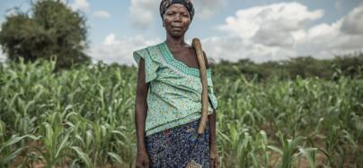 Noaga Ouèda, agricultora de 52 años, vive con sus 8 hijos y otros 17 familiares en la comunidad de Kario, Burkina Faso. 