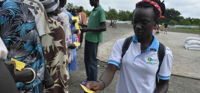 Florence Namaru keeps her hope alive for South Sudan. Photo credit: Stella Madete/ Oxfam