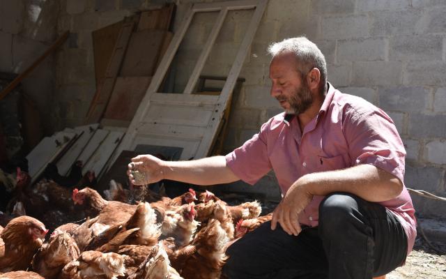 Louay*, 45, lives with his family of six in Rural Damascus.