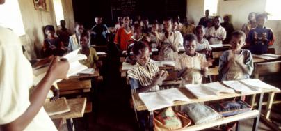 Salle de classe au Burkina Faso. Photo : Tomas Abella/Oxfam