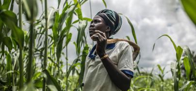 Fati Marmoussa, 26, lives with her 3 children and other 7 members of her family in Tafgo village, Burkina Faso. Foto: Pablo Tosco/Oxfam