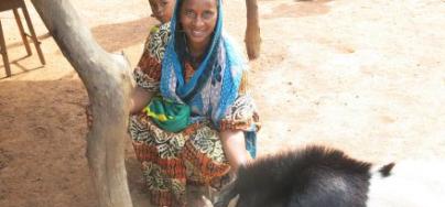 Awa Oumar, Oxfam's program beneficiary in Bria, Central African Republic.