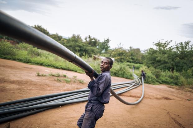 Oxfam's longest ever pipeline in DRC