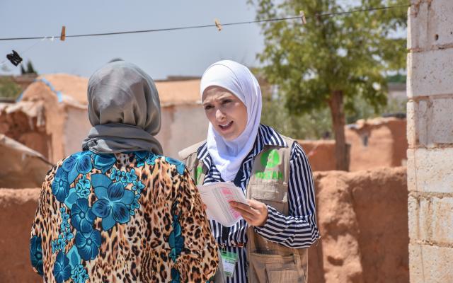 Sana Majeed is Oxfam's Public health promotion focal point in Aleppo.