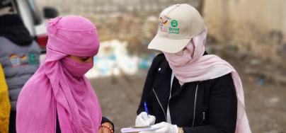 Hygiene kit distribution in Taiz, Yemen