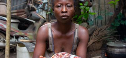 Florence and her husband both lost their jobs during the pandemic in Benin. 