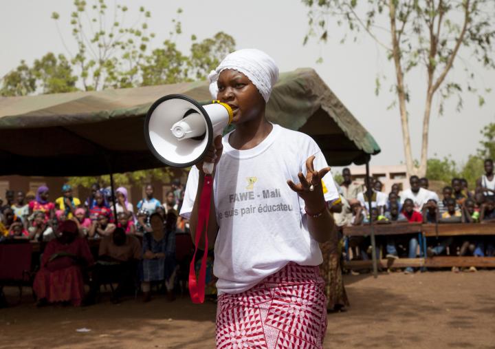 Fatoumata Tangara, 14, has been a peer educator for 2 years. 