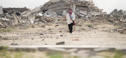 Destruction in the Gaza Strip 