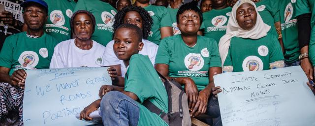 Group photograph of activists, volunteers and community