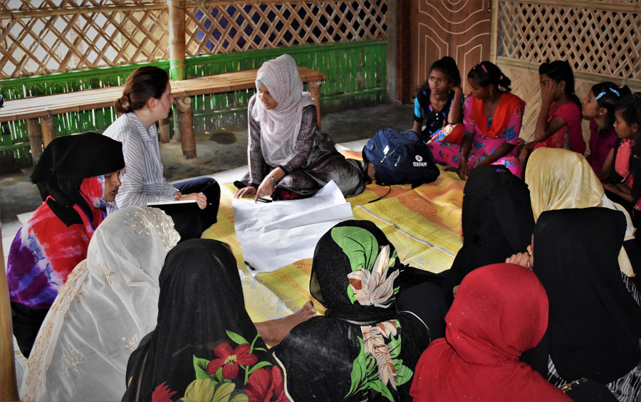 Oxfam breaking new ground with toilet design for Rohingya women and girls 