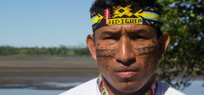 Teddy Guerra is the charismatic and outspoken 30-year-old leader of the Quechua community in the town of Nuevo Andoas.