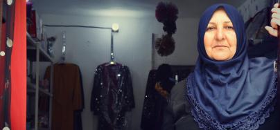 Woman in a shop, Iraq