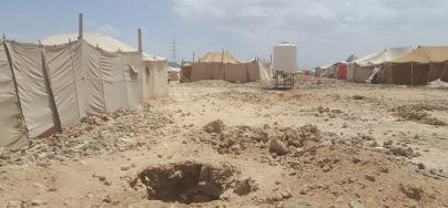 Marib displacement camp, in Yemen, is in the heart of desert.