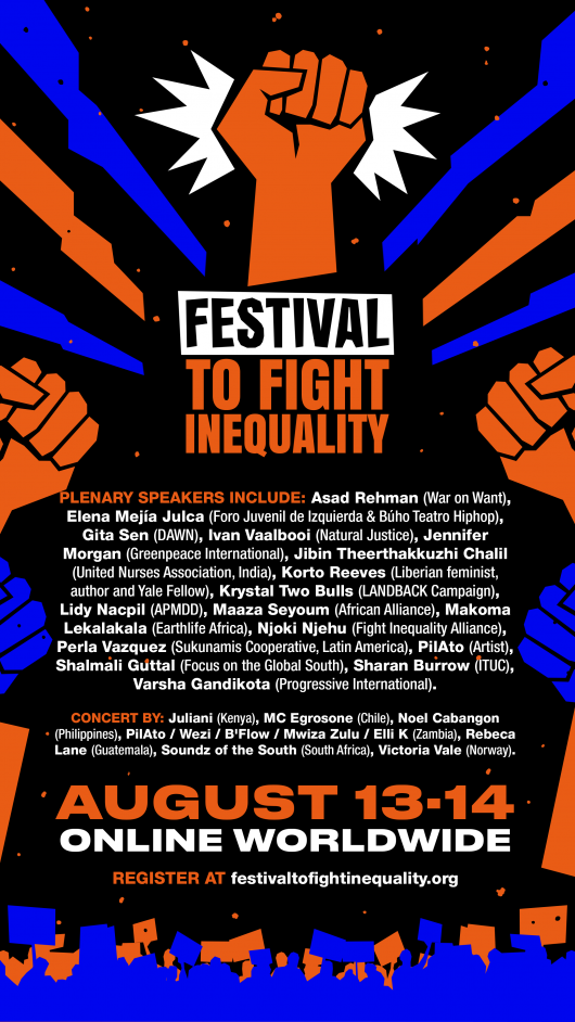 Festival to Fight Inequality poster