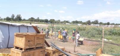 Oxfam sanitation supplies arrive in Juba, South Sudan